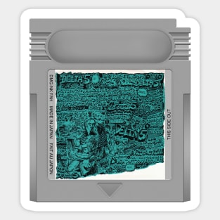 Mind Your Own Business Now That You've Gone Game Cartridge Sticker